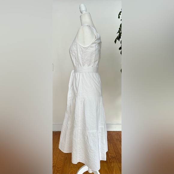 Talbots Cotton A line Sleeveless Dress White size 4 - Picture 5 of 8